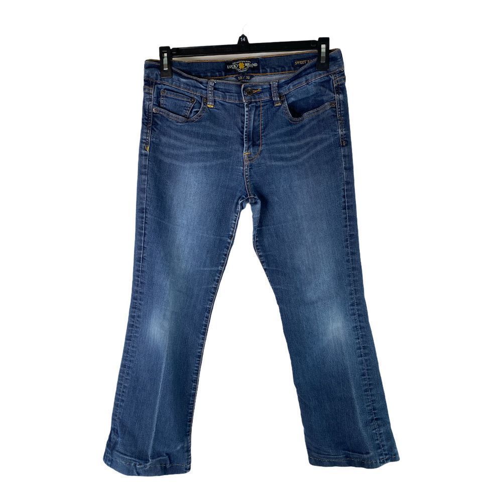 Lucky Brand Womens Size 12/31 Blue Sweet N Low Mid Rise Hemmed Denim Jeans
